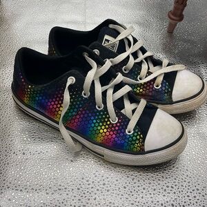 Converse Size 4 Multicolor Shiny Dot Shoes